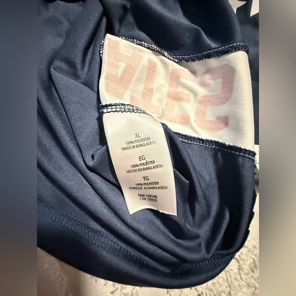 USA Flag Graphic Men's T-Shirt - Navy Size XL - Picture 7 of 8